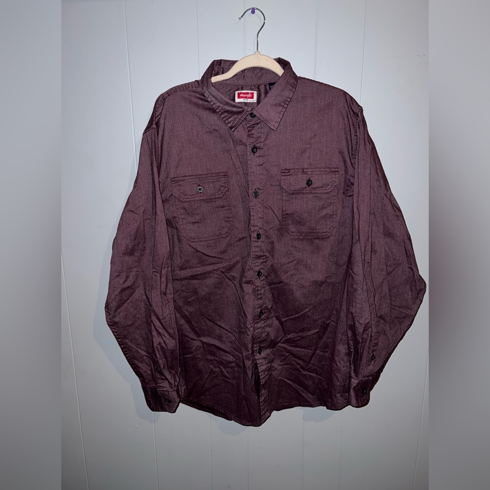 2 Wrangler button up shirts